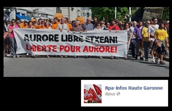 Manifestacion per la libertat d'Aurere Martin