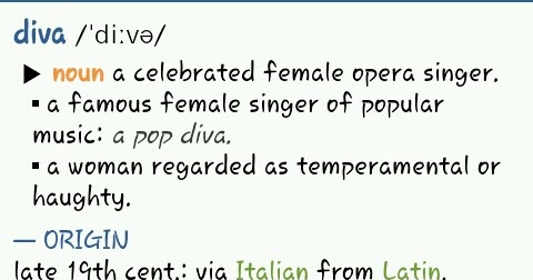 THE Diva: The meaning of the word DIVA