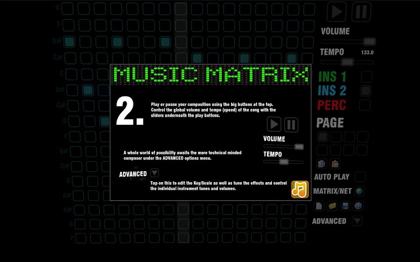 Music Matrix Screen 2