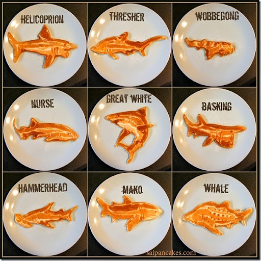 Shark pancakes