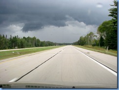 4873 Michigan - near Kinross, MI - I-75 - stormy skies