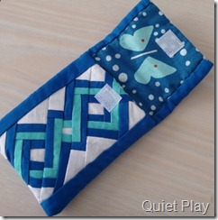 Quiet Play Ipod Pouch open