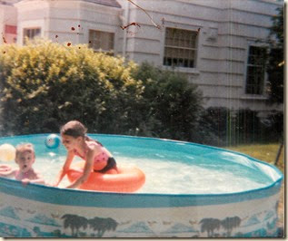 wendy and katrina in kiddie pool