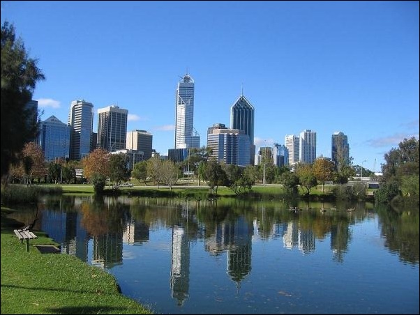 4. Perth, Australia reflection in water