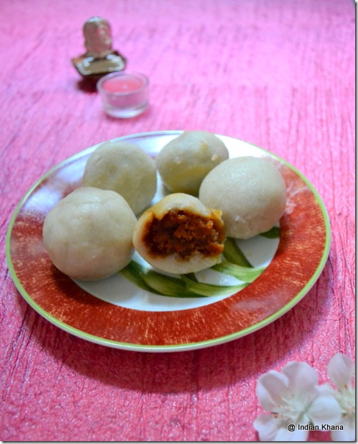 Kozhukattai Modak Steamed Rice Dumblings with coconut stuffing recipe