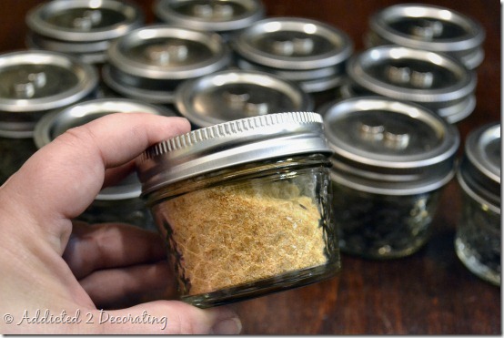 DIY project:  How to make a framed magnetic chalkboard spice rack
