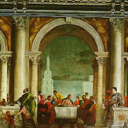 85 - Veronés - Jesús comiendo en casa de Leví