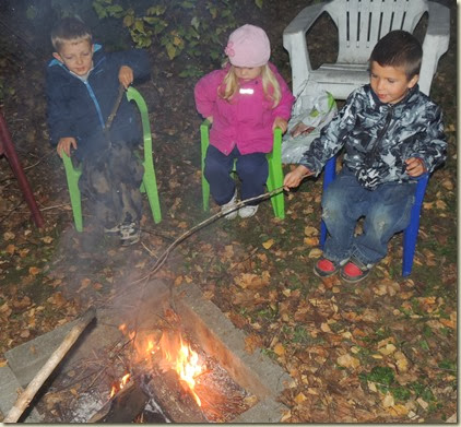 Sienna is still thinking, but Ethan and Evan discovered the fun of a fire