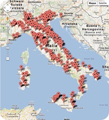 musei italiani map