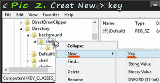 Creat New > key