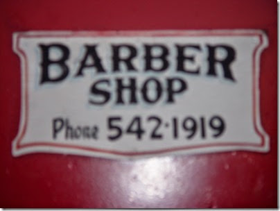 100 Waukesha - Depot Barber Shop Caboose Sign 1