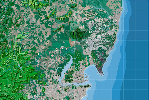  Map of Vitória - ES, 190 x 280 cm, 200 ppi.