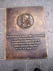 2009.05.23-021 plaque Pierre de Fermat