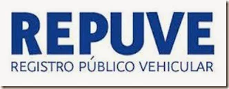 Letras en Azul Repuve Registro Publico Vehicular Repube