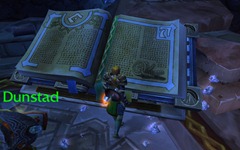 old ironforge book with runes
