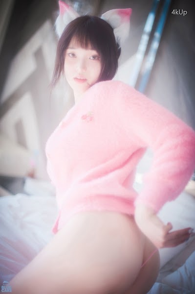 [BLUECAKE] Bambi (밤비) Naughty Cats Pink & Mint RED