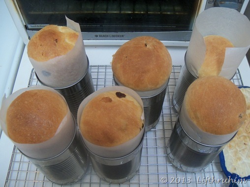 Six mini-loaves of Pascha Bread (with fruit)