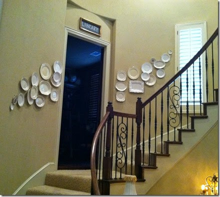 plates in staircase