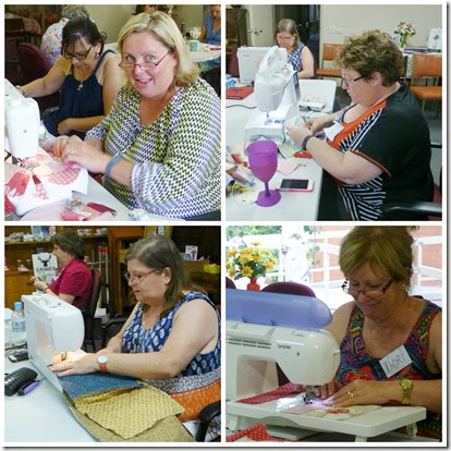 Working at the Sewing Machines