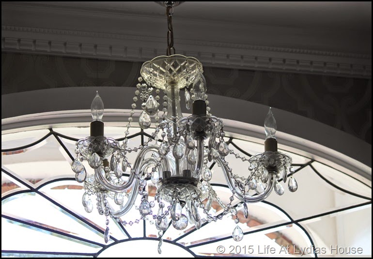 chandelier and fanlight
