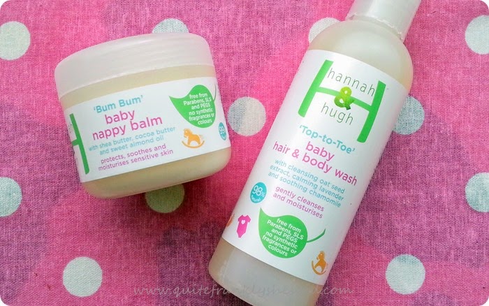 Hannah and Hugh baby range natural products