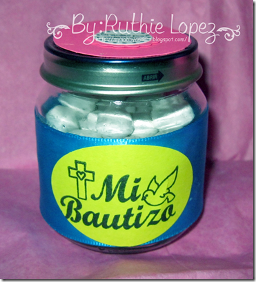 Recuerdos de Bautizo - Baptims Candy Bar - Ruthie Lopez