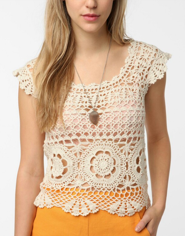 Crafty Crochet and Things: Lace Crochet Blouse