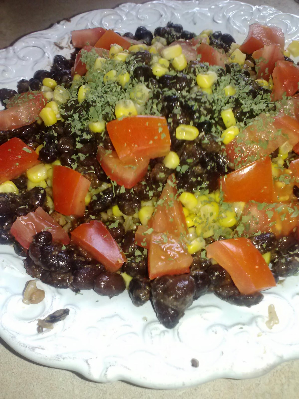 The Easy Vegan Black bean rice bowl