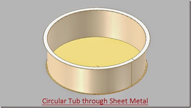 Circular Tub through Sheet Metal