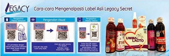 Ciri-ciri Keselamatan Produk Legacy Secret