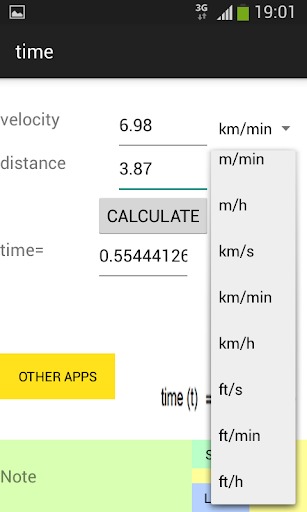 Velocity Equation