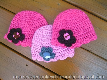 flower hat with covered button (4)