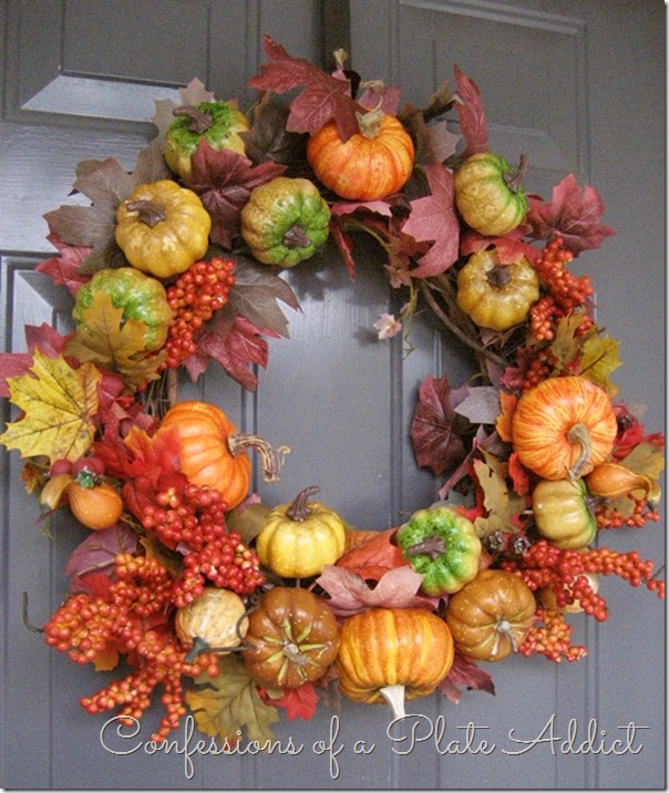 CONFESSIONS OF A PLATE ADDICT Fall Wreath