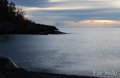 just before dawn Lake Superior