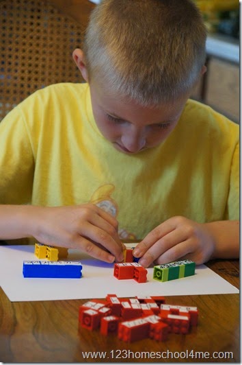 Hands on Spelling Practice with Lego (perfect for fun homeschool spelling tests too) Hands on Spelling Practice with Lego (perfect for fun homeschool spelling tests too)