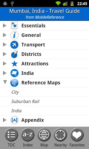 Mumbai India - Guide Map