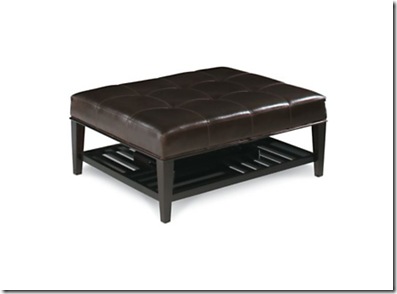Luca Ottoman 414 with tray in Coffee Finish