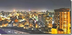 São Paulo - Vista noturna do centro da cidade.
