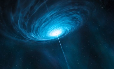 ilustração do quasar 3C 279