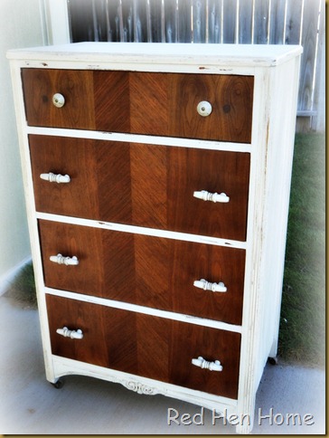 Red Hen Home:  Two-tone dresser