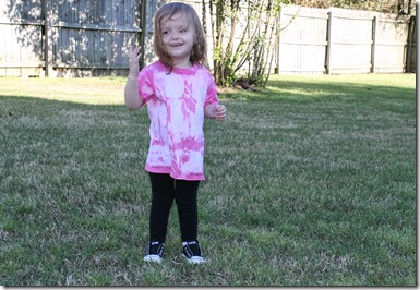 Zoey in Pink Tie Dyed Shirt4