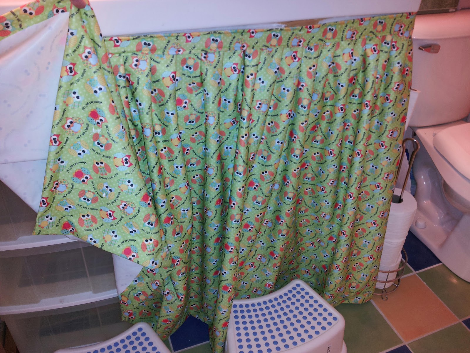 bathroom sink skirts for campers