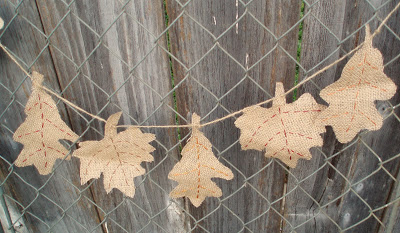 Fall leaf garland