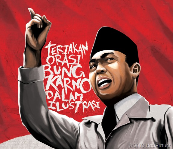 seni ilustrasi Bung Karno