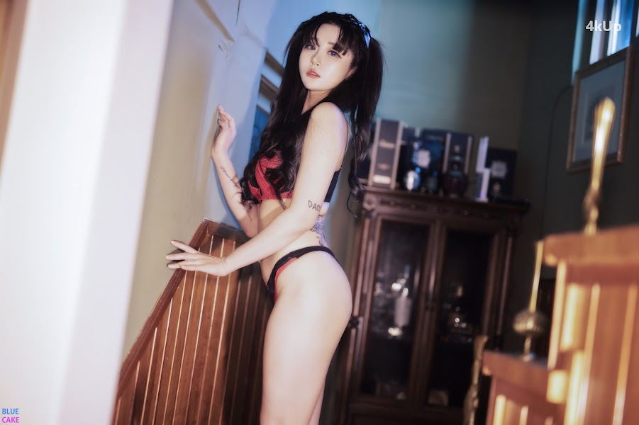 [BLUECAKE] Bomi (보미) & Zia (지아) Fate Saber x Thosaka Rin – Lingerie.Ver