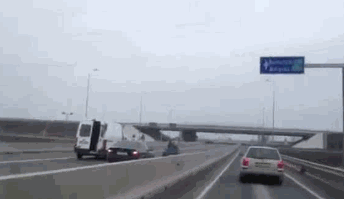 horse carriage race on Romanian highway (animated gif)
