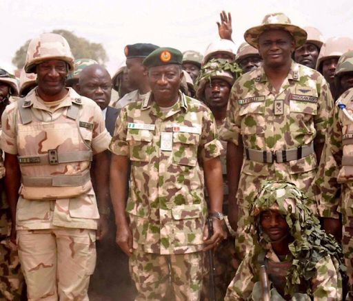 PHOTOS: President Goodluck Jonathan Pays Surprise Visits To Northern Towns Mubi And Baga Reclaimed By Nigerian Army From Boko Haram 1
