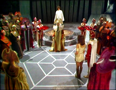 The Panopticon in 'The Invasion of Time', as the Doctor is inaugurated as President of Gallifrey.