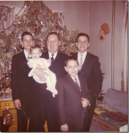 Sam,Wendy,Dad, Bill,&Rick.1965