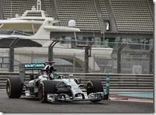 Rosberg nei test di Abu Dhabi 2014